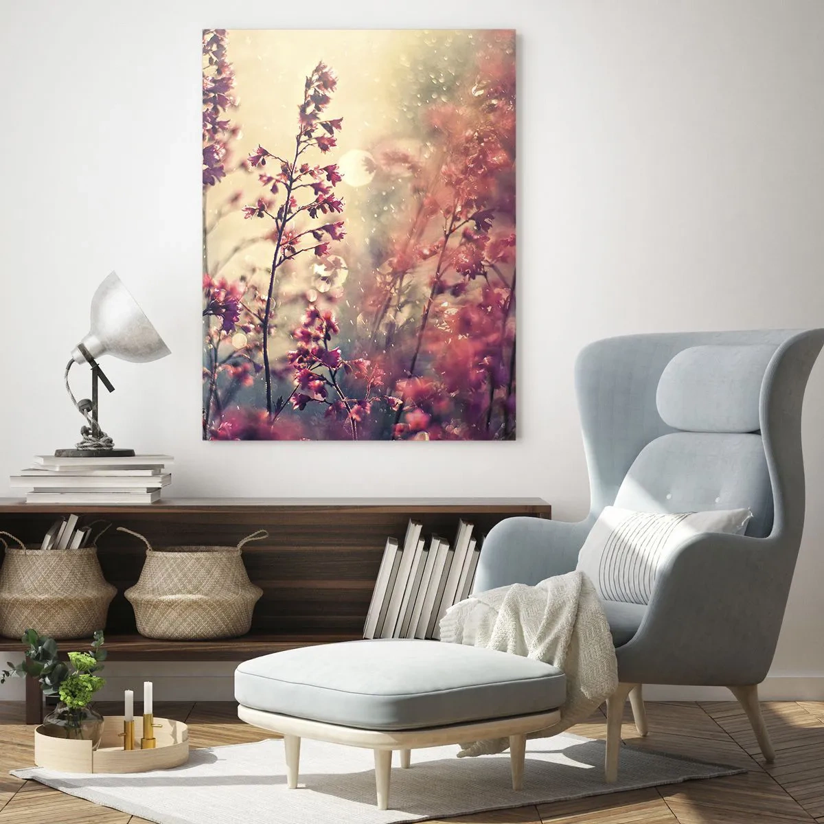 Quadro em vidro - Jardim Secreto - 50x70 cm