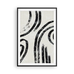 Pôster com moldura preta - Meio parado - 61x91 cm