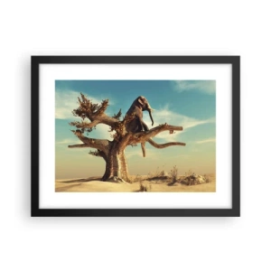 Pôster com moldura preta - Um novo ponto de vista - 40x30 cm