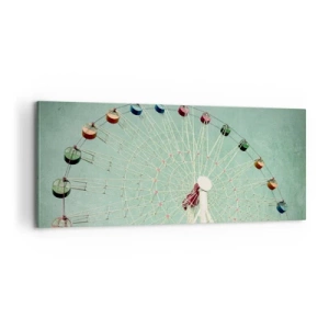 Quadro em tela - Diverte-te - 100x40 cm