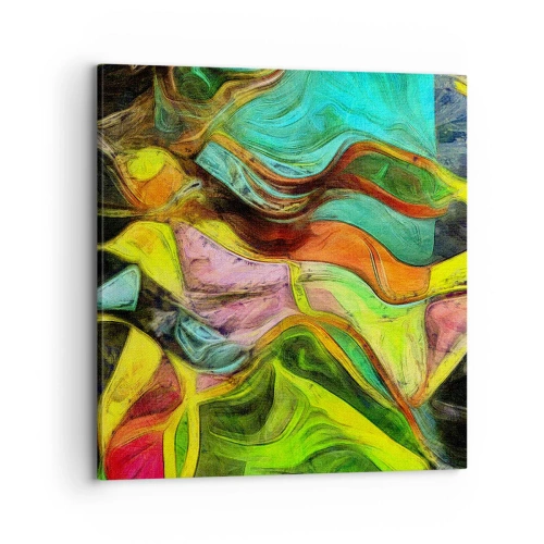 Quadro em tela - O movimento é vida - 70x70 cm
