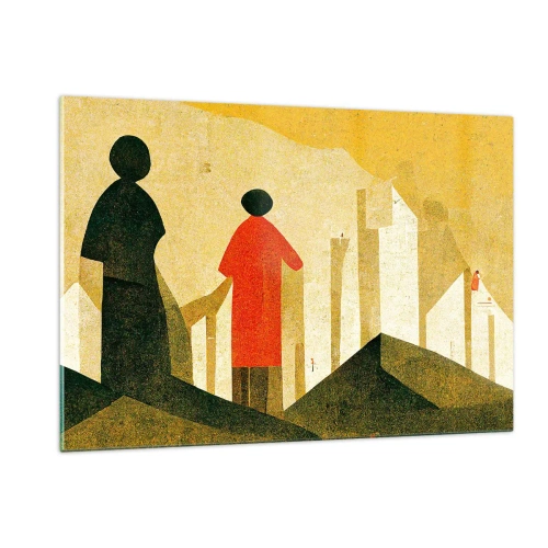 Quadro em vidro - Ainda há um longo caminho a percorrer - 120x80 cm