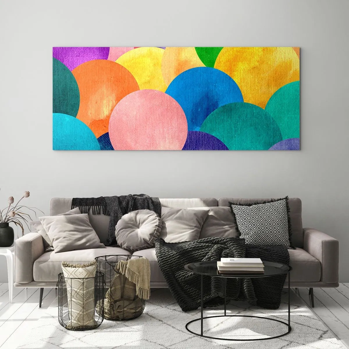 Quadro em vidro - A plenitude original da vida - 140x50 cm