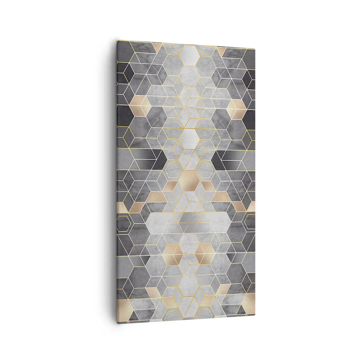 Quadro em tela - Composição do diamante - 55x100 cm