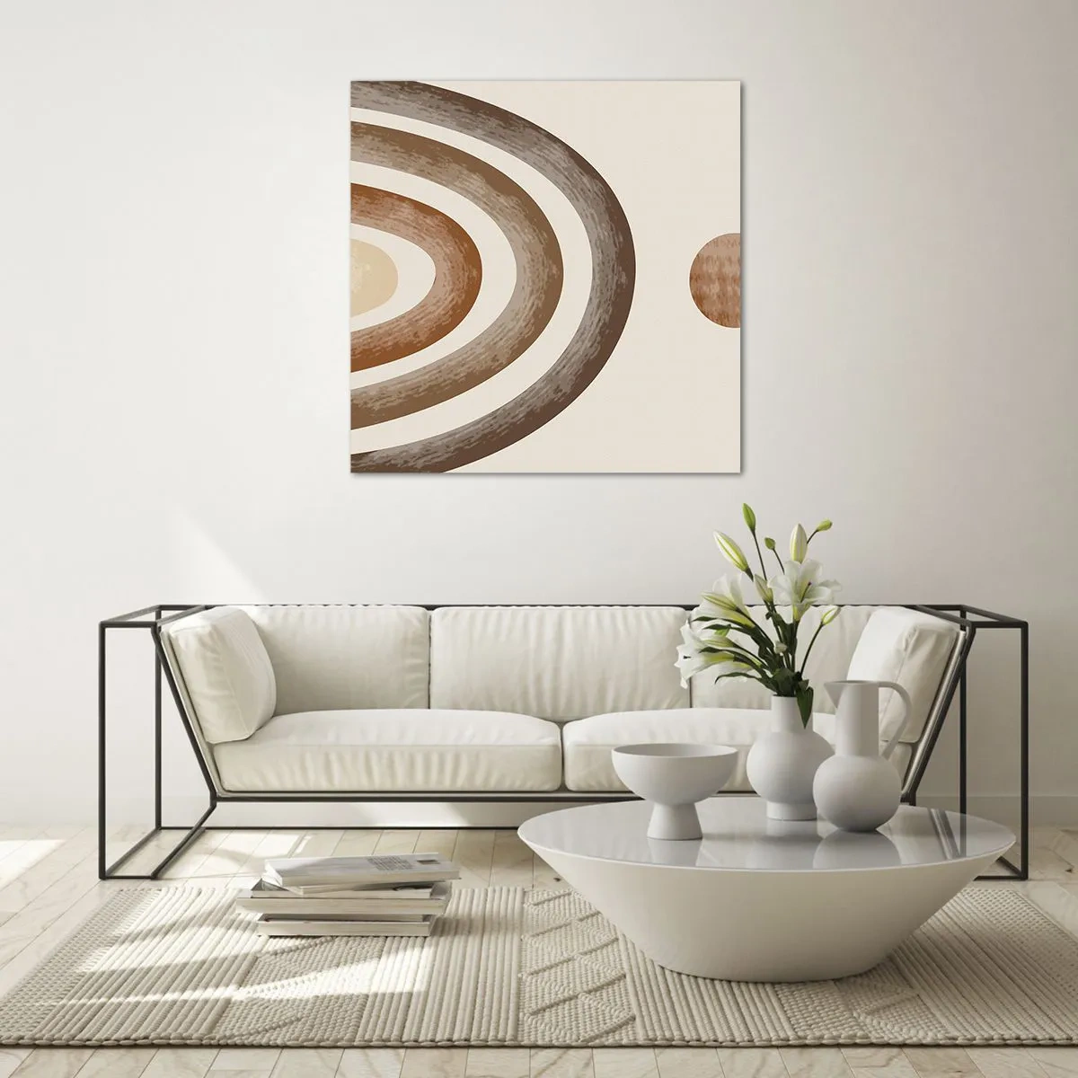 Quadro em vidro - Numa galáxia muito distante - 40x40 cm