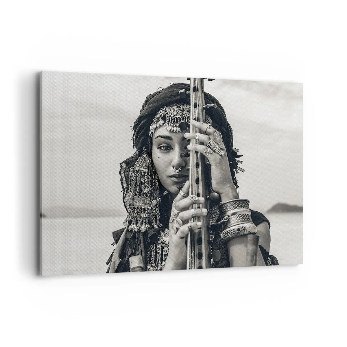 Quadro em tela - A própria música oriental - 100x70 cm