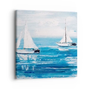Quadro em tela - Com um amigo ao meu lado - 30x30 cm