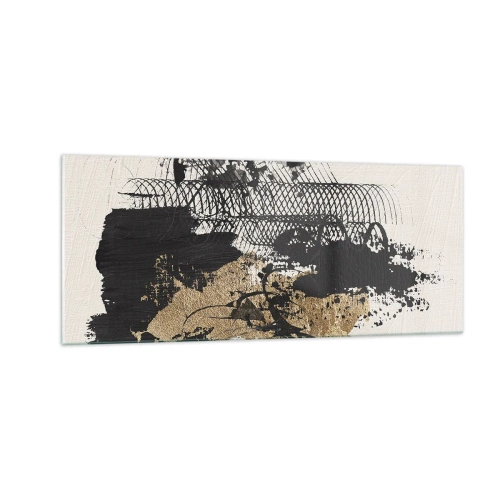 Quadro em vidro - Composição com paixão - 100x40 cm