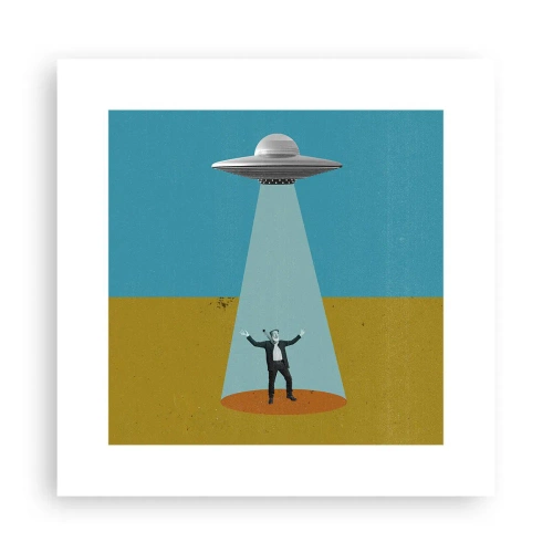 Pôster - Encontro próximo - 30x30 cm