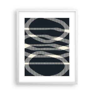 Pôster em moldura branca - Uma tentativa de quebrar a escuridão - 40x50 cm