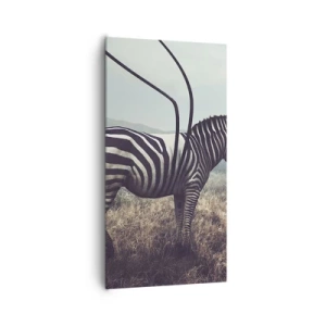 Quadro em tela - Atenção! Falha - 65x120 cm