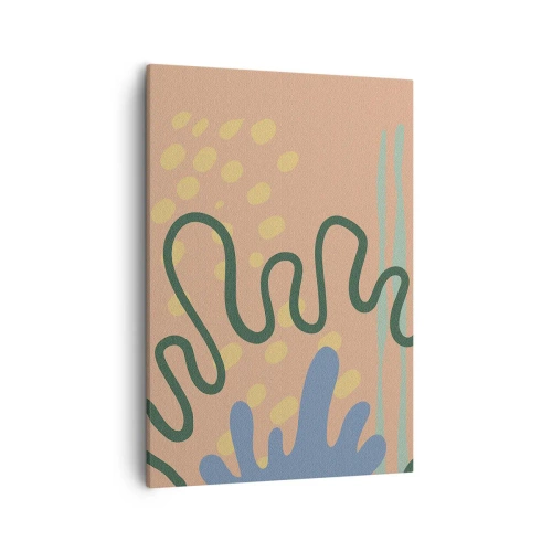 Quadro em tela - Abstração: diversidade da natureza - 50x70 cm