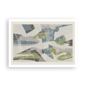 Pôster - Composição atrás do vidro - 100x70 cm