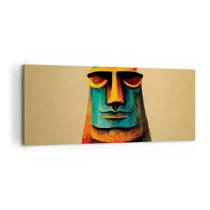 Quadro em tela - Escultórico e simpático - 120x50 cm