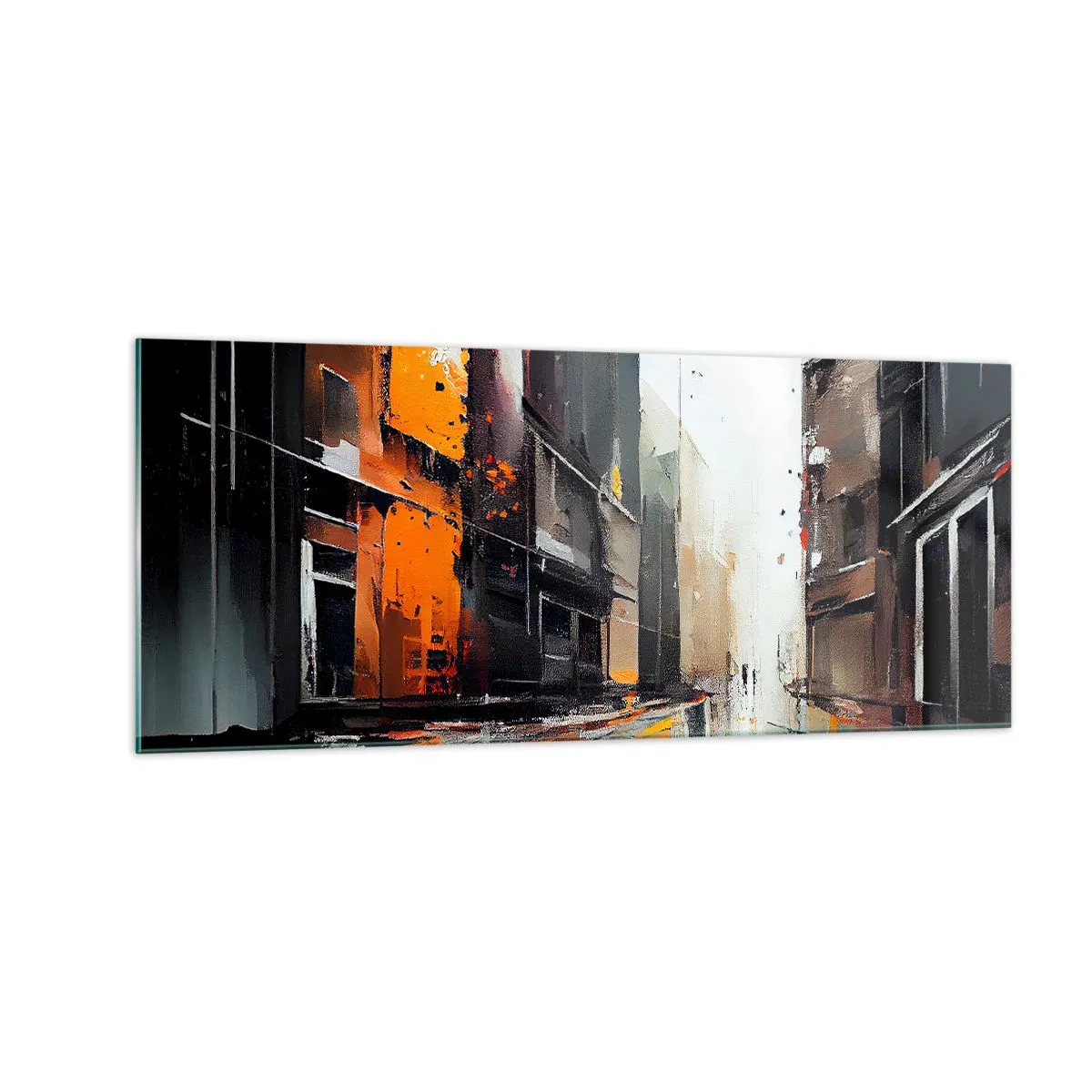 Quadro em vidro - Dia chuvoso - 100x40 cm