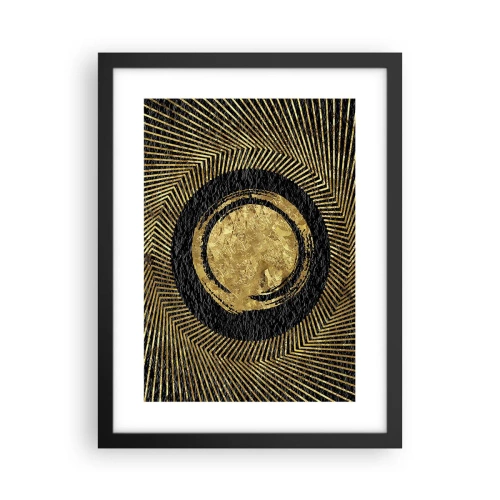 Pôster com moldura preta - Composição glamourosa - 30x40 cm