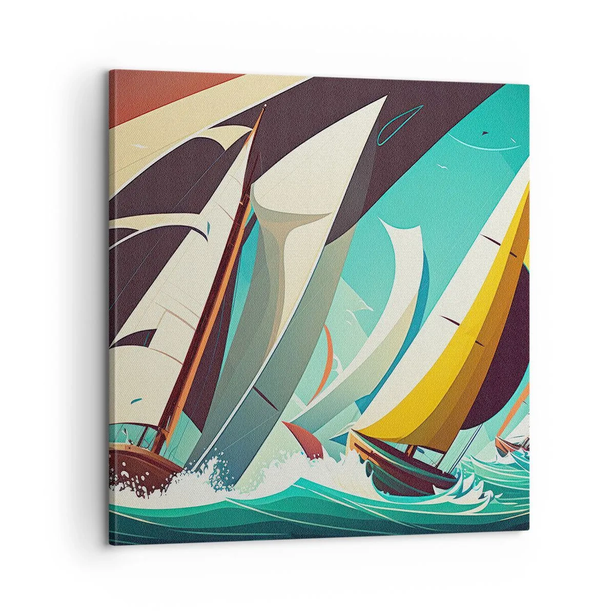 Quadro em tela - Boa sorte com os elementos - 60x60 cm