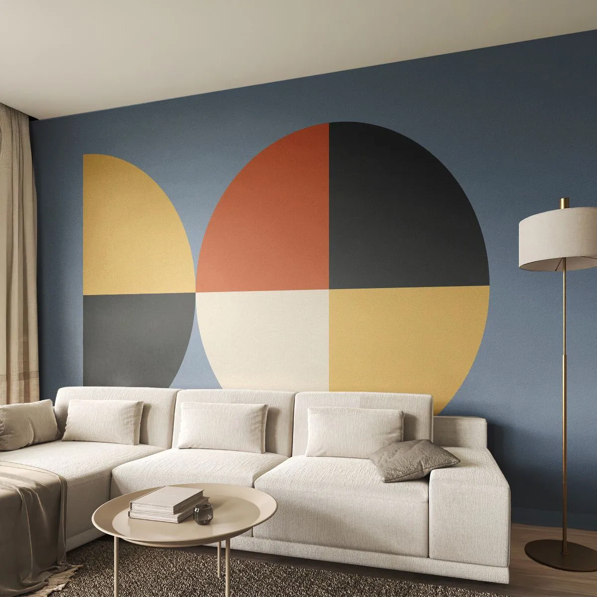 Papel de Parede Autocolante Deluxe Sticker - Verja e conte - Abstração, Gráficos, Arte Moderna - 300x210 cm