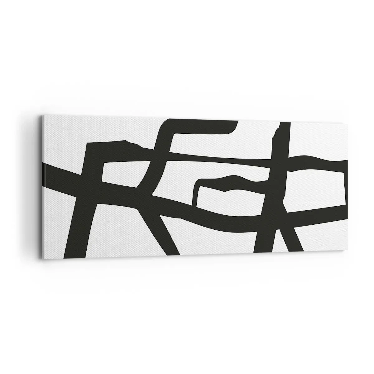 Quadro em tela - Projeto preto e branco - 120x50 cm