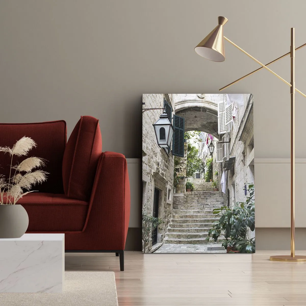 Quadro em tela - Beco encantador - 70x100 cm