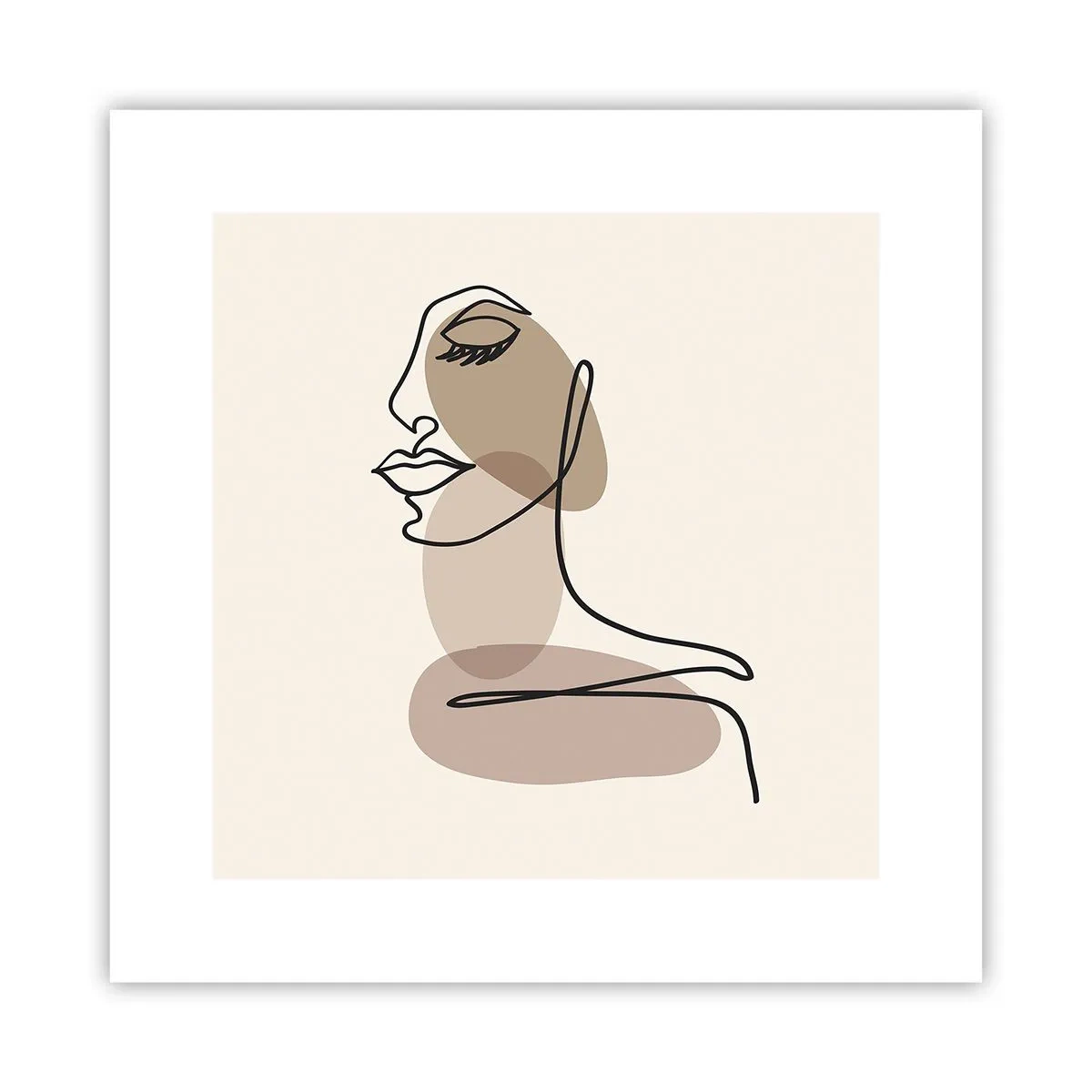 Pôster - Ouvindo-se a si própria - 30x30 cm