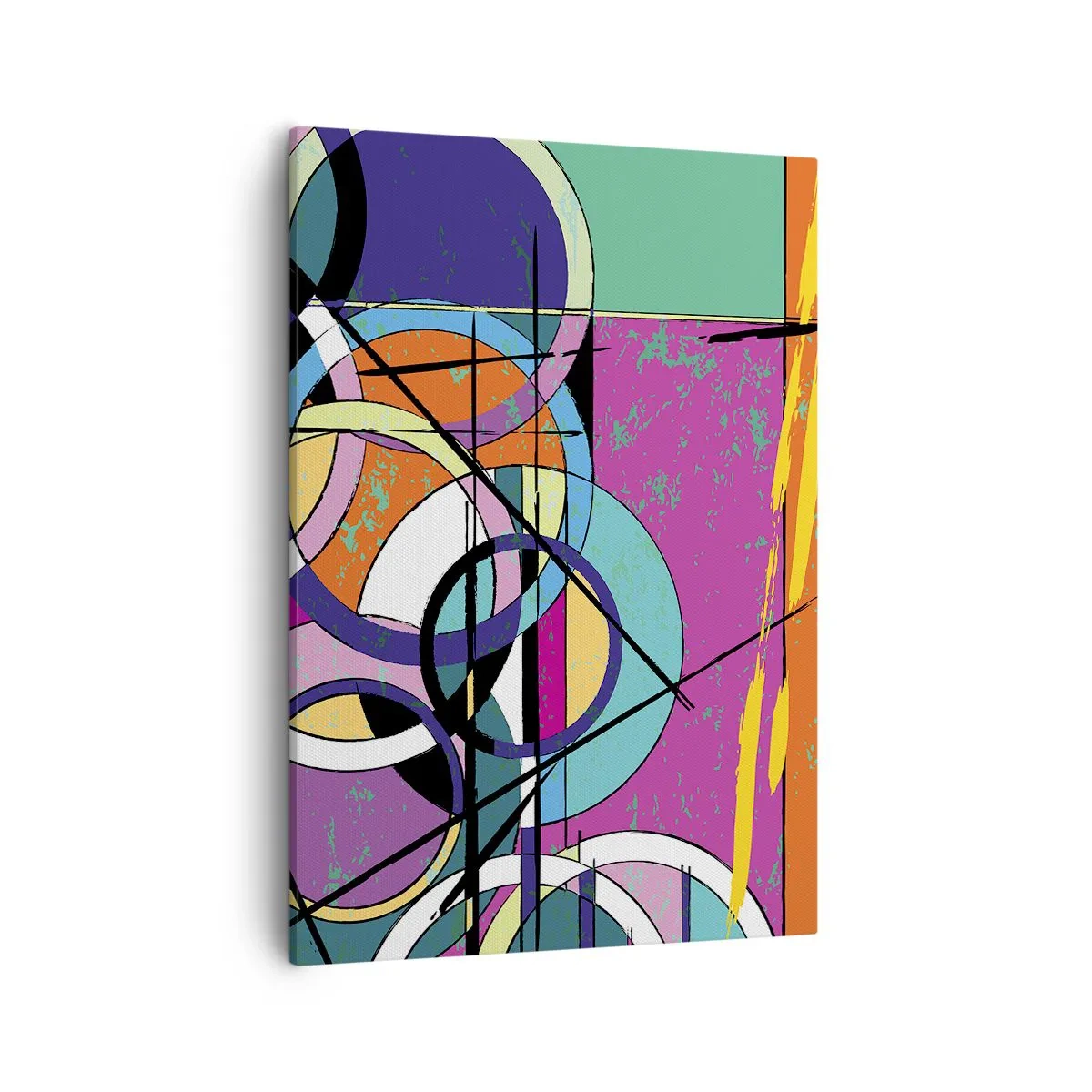 Quadro em tela - Círculo entre círculos - 50x70 cm