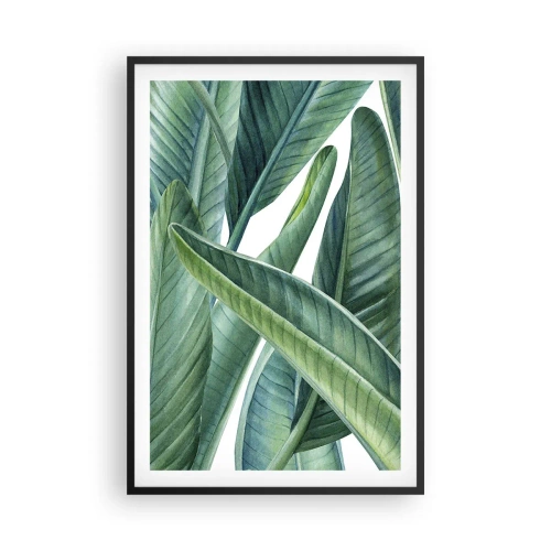 Pôster com moldura preta - O próprio verde - 61x91 cm