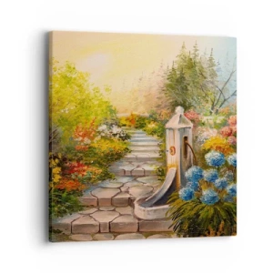 Quadro em tela - Em pleno florescimento - 40x40 cm