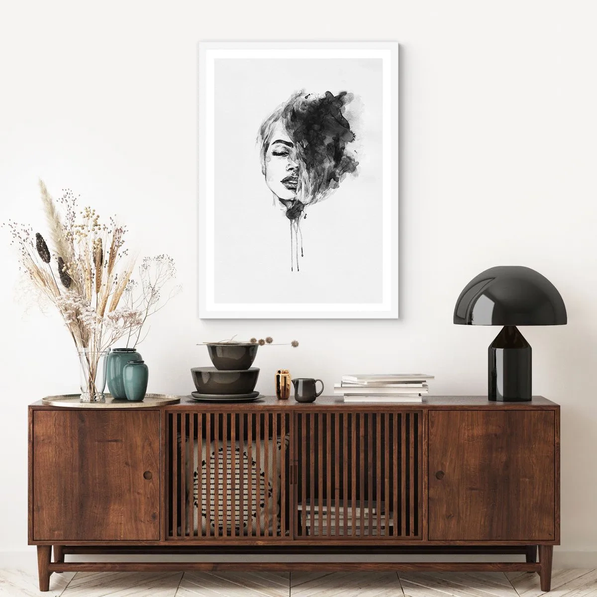 Pôster em moldura branca - O que sonha uma rapariga - 50x70 cm