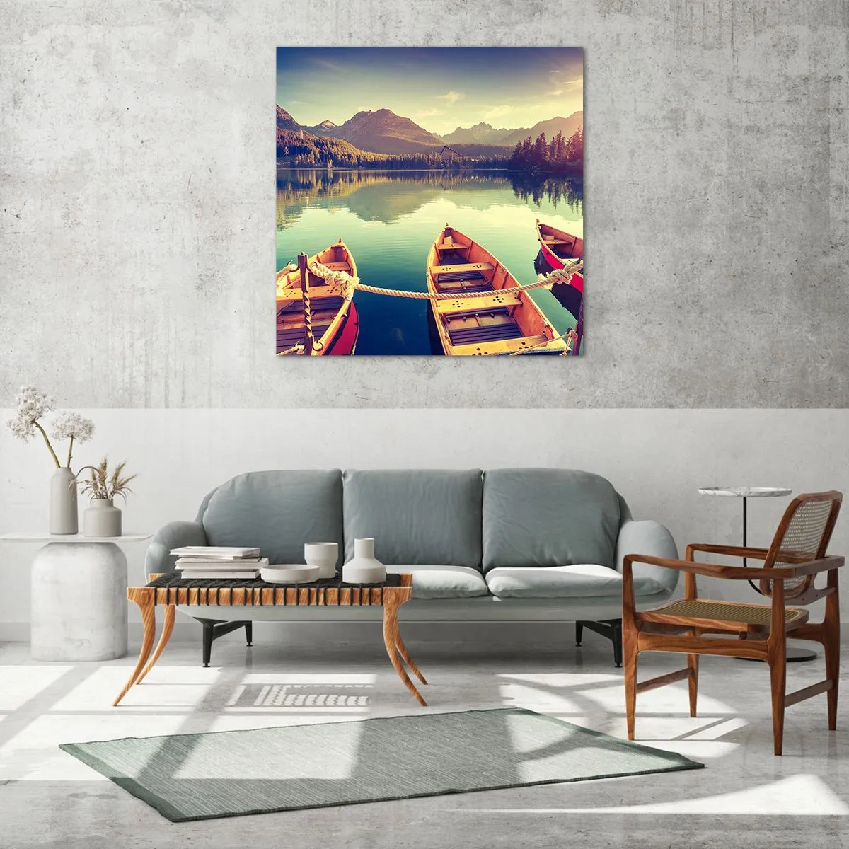 Quadro em vidro - Viver de acordo com as suas leis - 30x30 cm