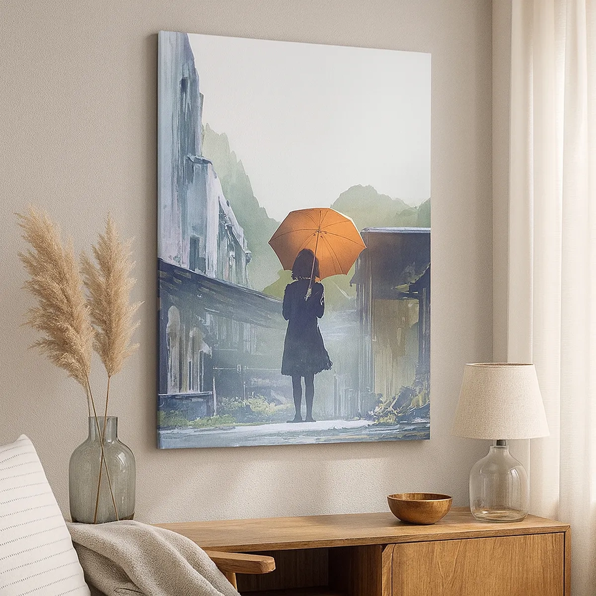 Quadro em tela - Chuva revigorante - 50x70 cm