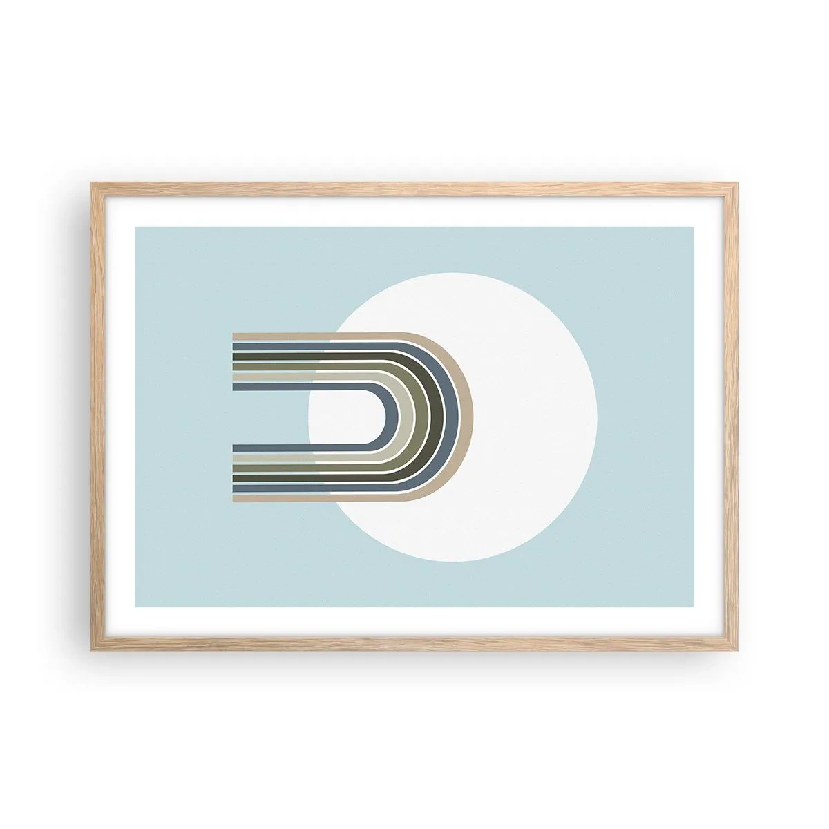 Pôster com moldura de carvalho claro - Atração irresistível - 70x50 cm