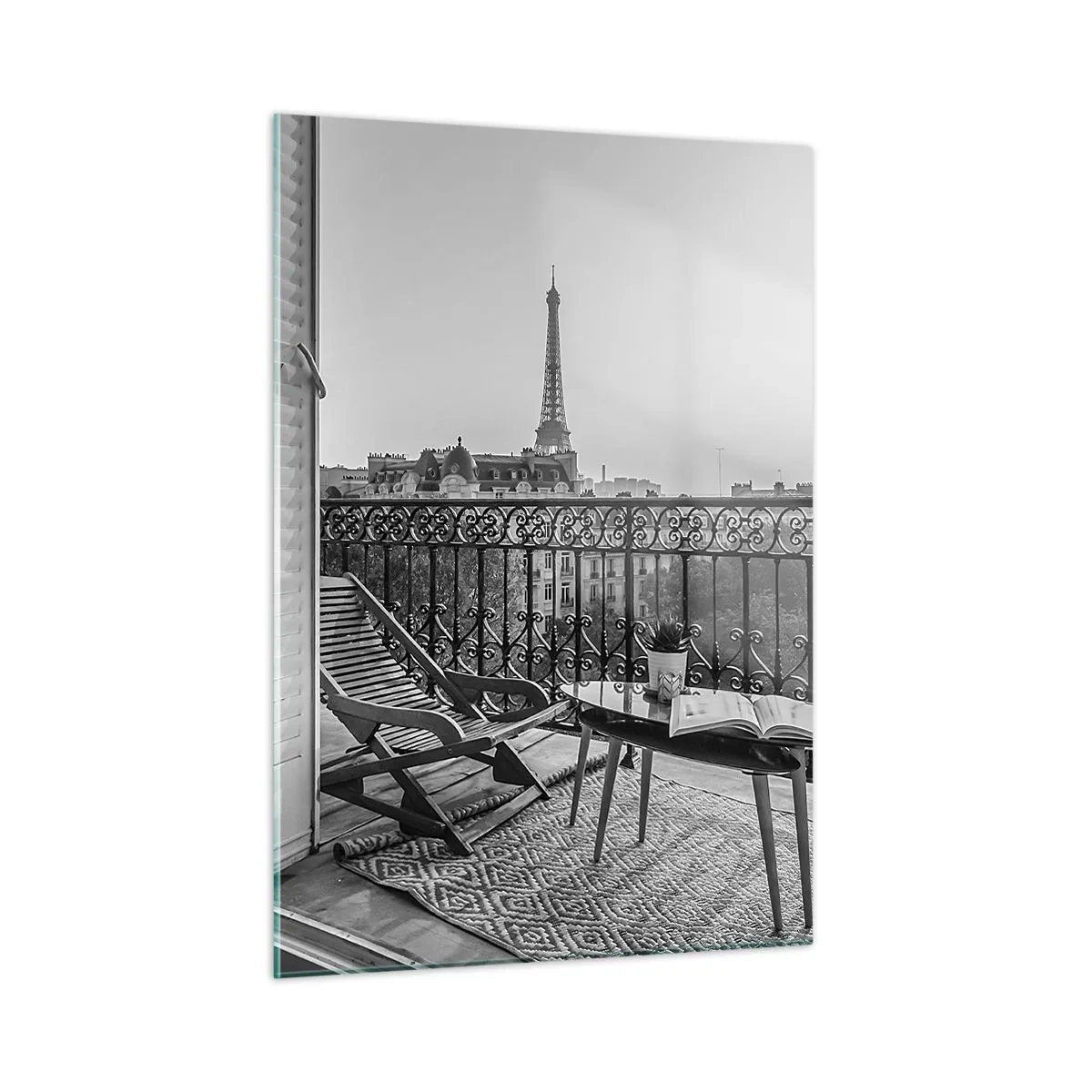 Quadro em vidro - Tarde de Paris - 50x70 cm