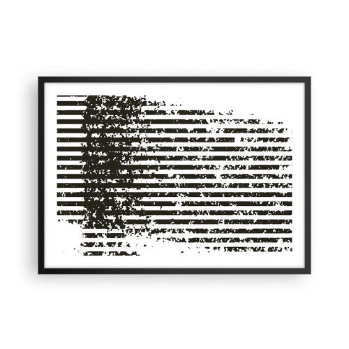 Pôster com moldura preta - Ritmo e ruído - 70x50 cm