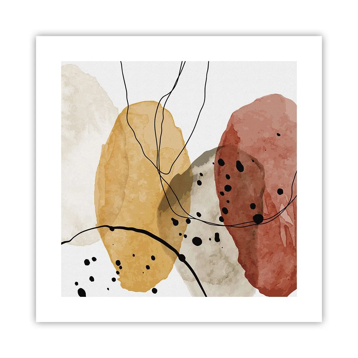 Pôster - Como o ar leve e transparente - 40x40 cm