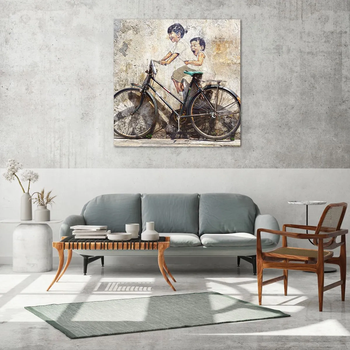 Quadro em vidro - Verdadeiro ou falso? - 60x60 cm