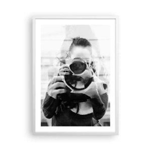 Pôster em moldura branca - Criador e material - 50x70 cm