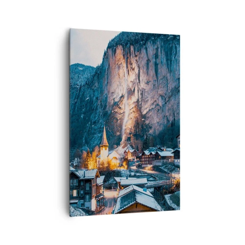 Quadro em tela - O espírito luminoso do inverno - 80x120 cm