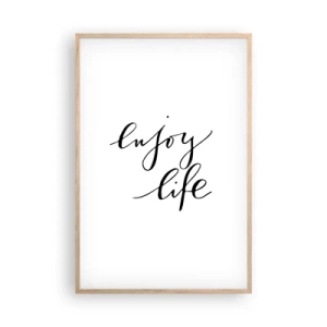 Pôster com moldura de carvalho claro - Nada mais... - 61x91 cm