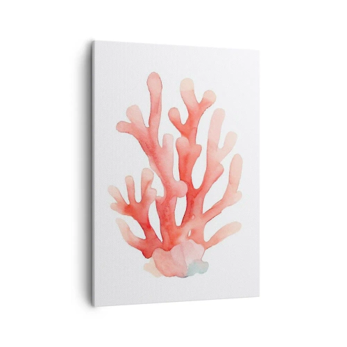 Quadro em tela - Coral de cor coral - 50x70 cm