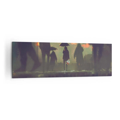 Quadro em tela - Da perspectiva de uma gota de chuva - 160x50 cm