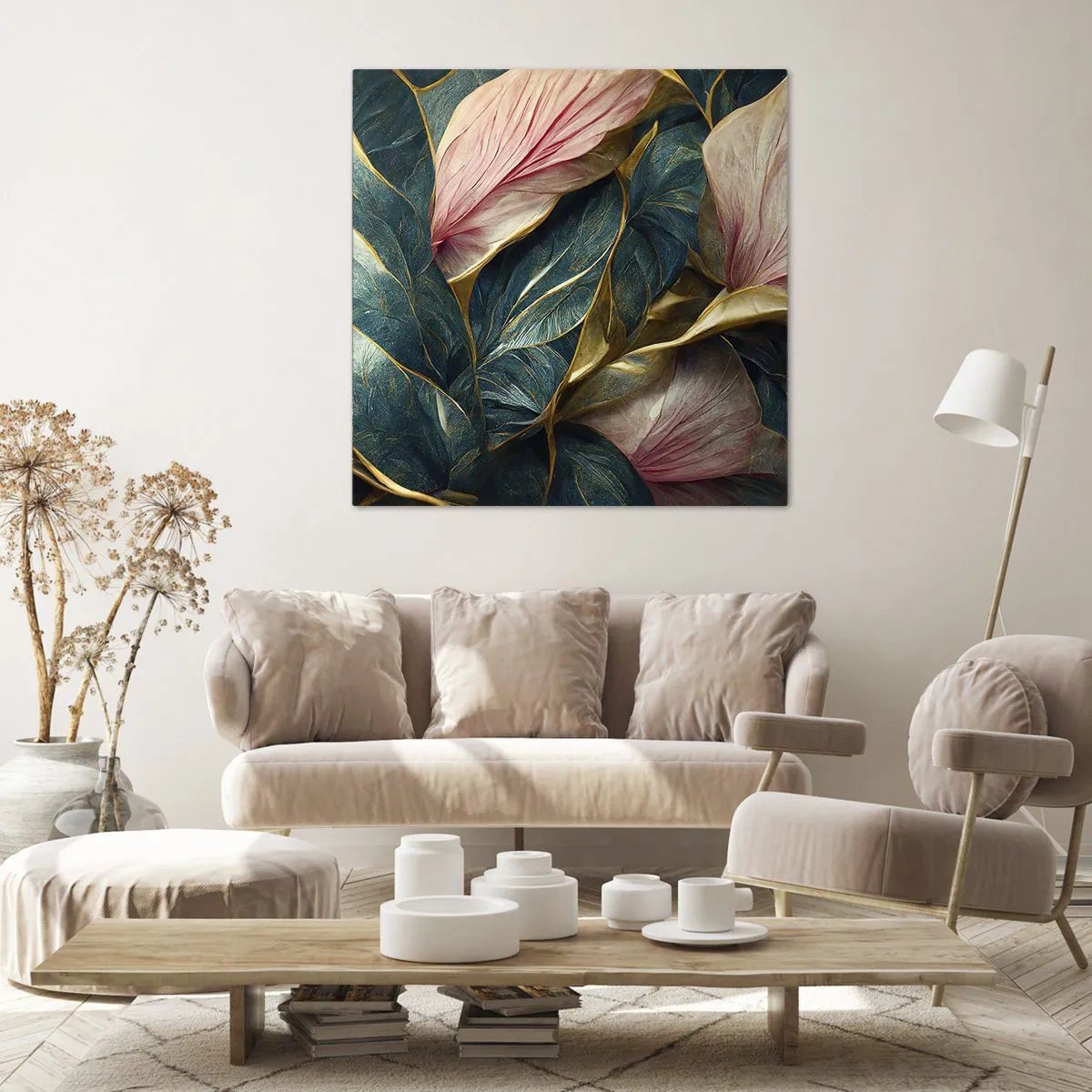 Quadro em tela - Elegância e estilo naturais - 60x60 cm