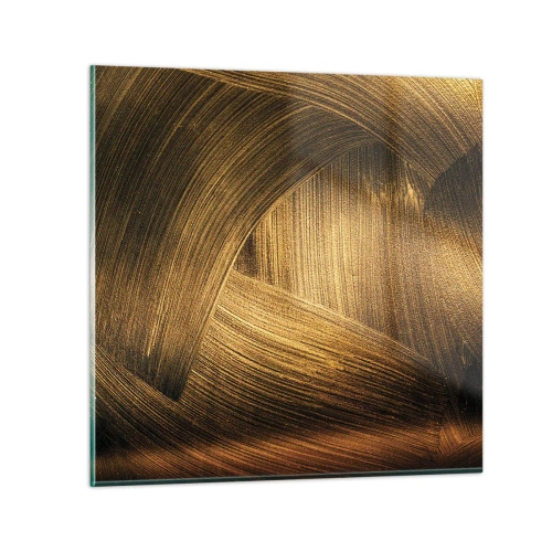 Quadro em vidro - No labirinto dourado - 60x60 cm