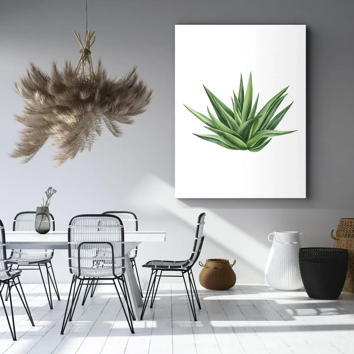 Quadro em tela - Verde – força – vida - 45x80 cm