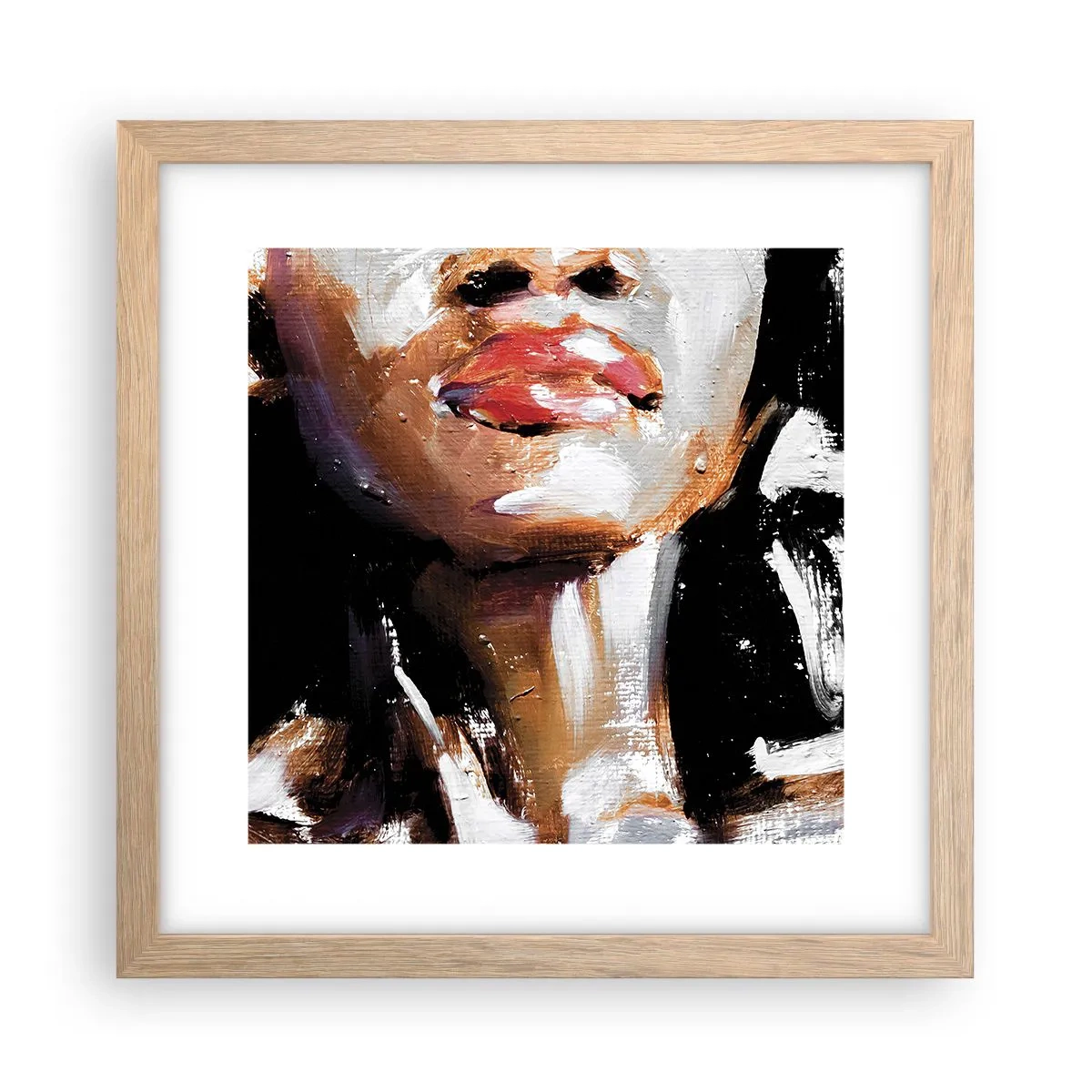 Pôster com moldura de carvalho claro - Orgulho sem preconceitos - 30x30 cm