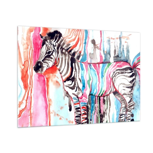 Quadro em vidro - Uma piada despreocupada da natureza - 100x70 cm