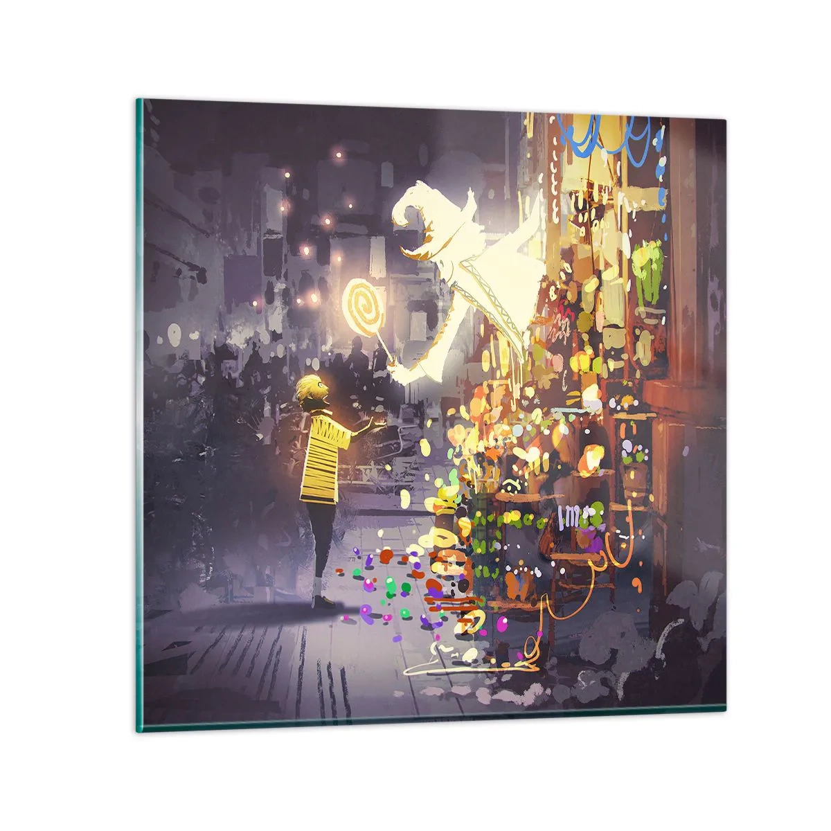 Quadro em vidro - Os feitiços existem - 70x70 cm