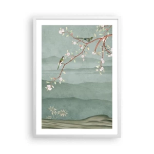 Pôster em moldura branca - Primavera, oh, és tu - 50x70 cm