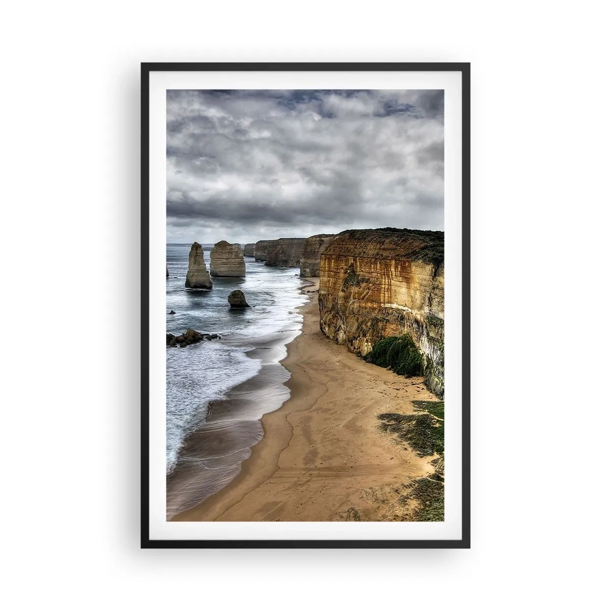 Pôster com moldura preta - Beleza crua - 61x91 cm