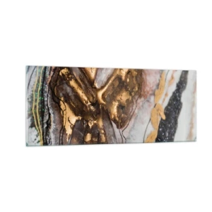 Quadro em vidro - O elemento terra - 100x40 cm